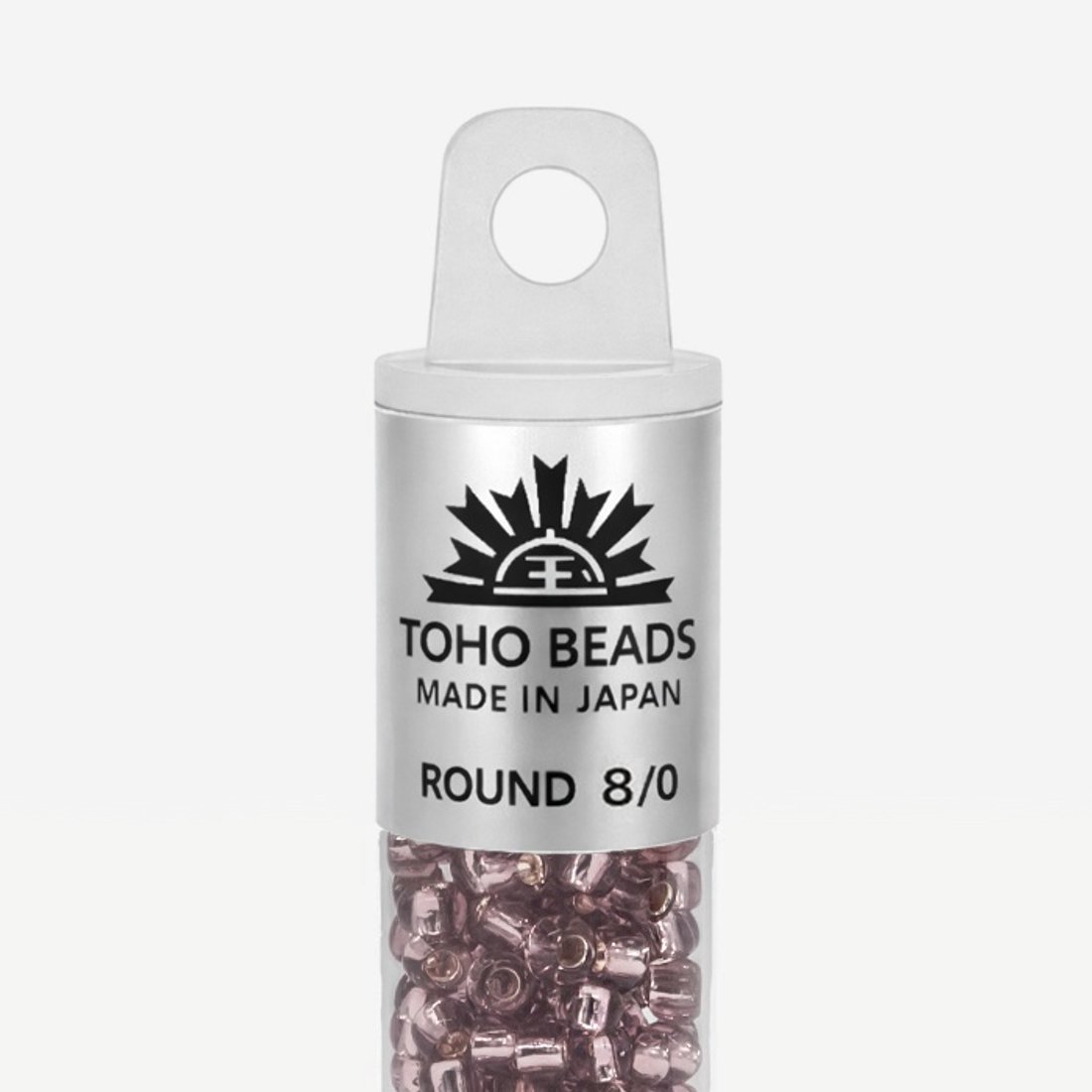 Японский бисер TOHO Round 8/0 (№26), с внутренним серебрением, прозрачный