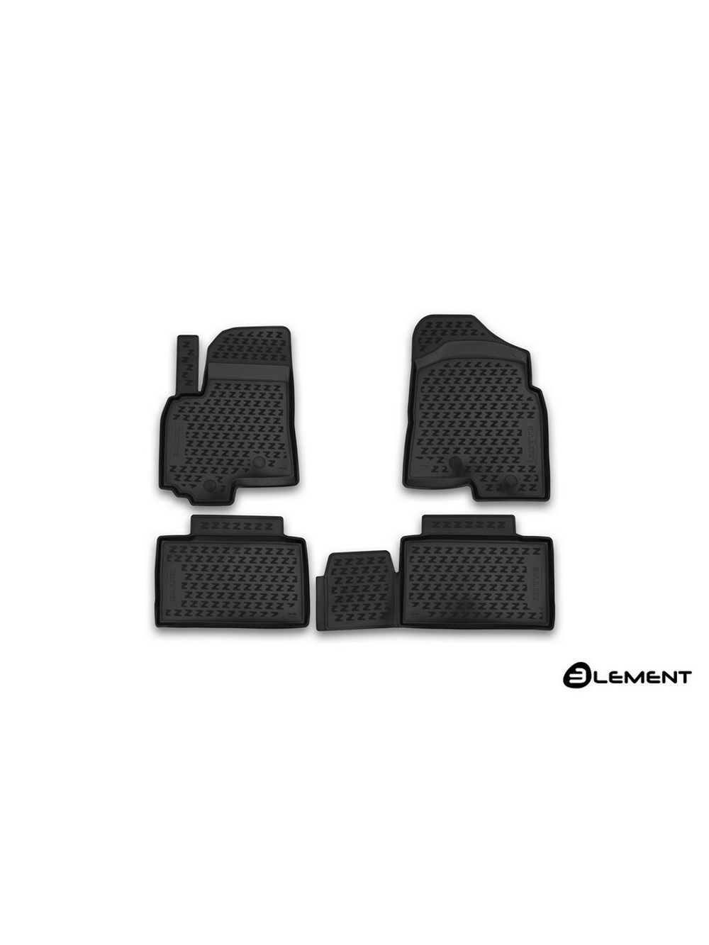 Коврики в салон для ZOTYE T600, 2016-, turbo Luxury, 4 шт. (полиуретан) ELEMENT10102210K