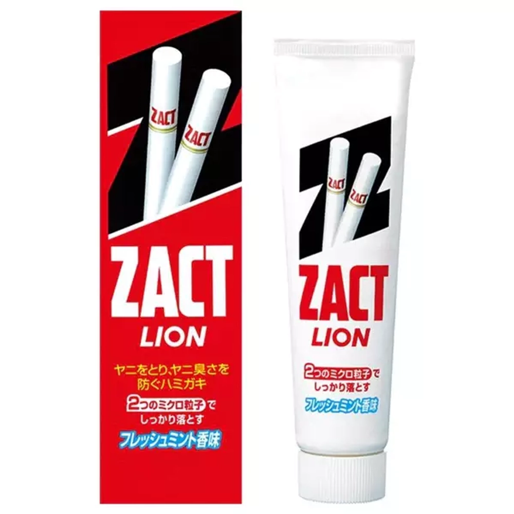 Lion Паста зубная для устранения никотинового налета и запаха табака - Zact, 150г