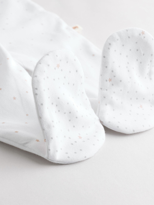 Комбинезон / Cлип для малышей Next E19-703, 3 шт., Белый