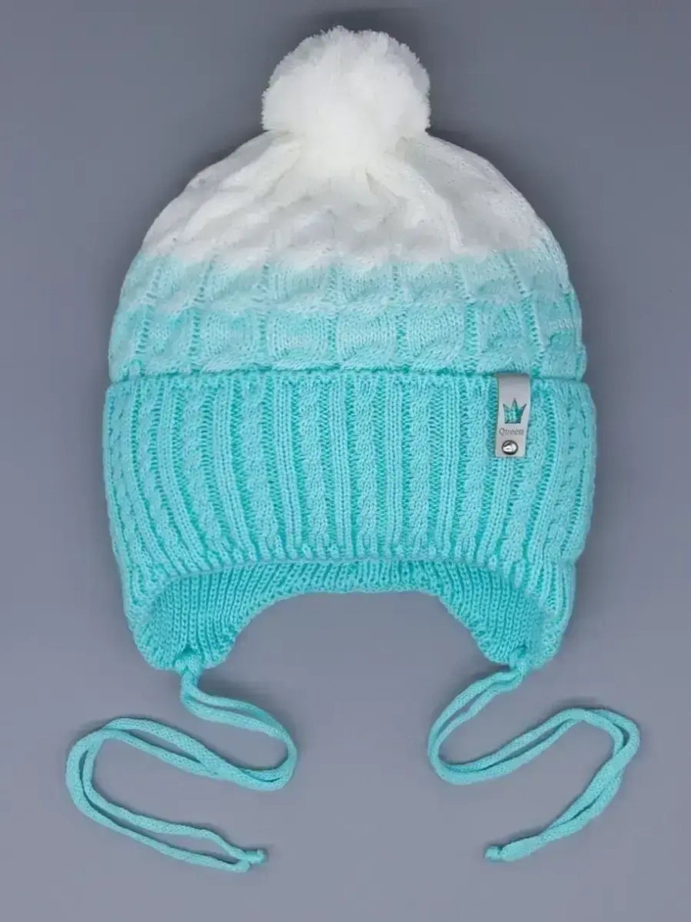 Шапка для мальчика осенняя с завязками