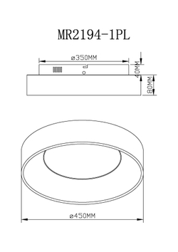Потолочный светодиодный светильник MyFar Shannon MR2194-1PL