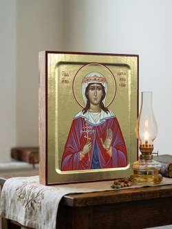 Икона Ларисы Готфской, мученица на дереве: 125 х 160 (Синопсисъ)