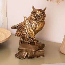 Статуэтка Ученый Филин 20 см Бронза