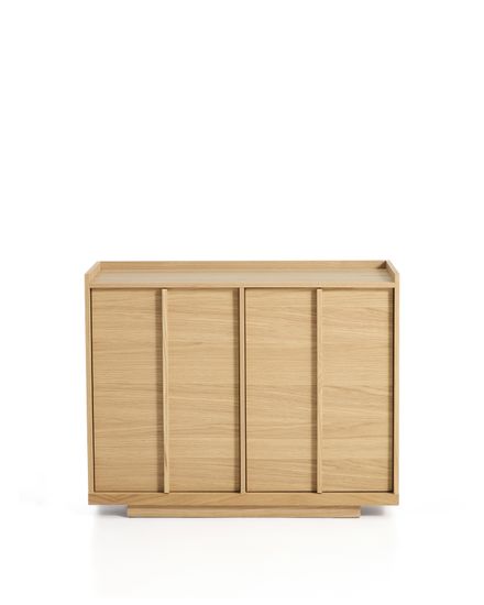 Комод Onix с отделкой из дубового шпона натурального оттенка, 100 x 80 см