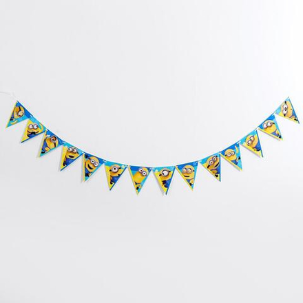 Гирлянда Флажки, Миньоны, 240 см, 1 шт.