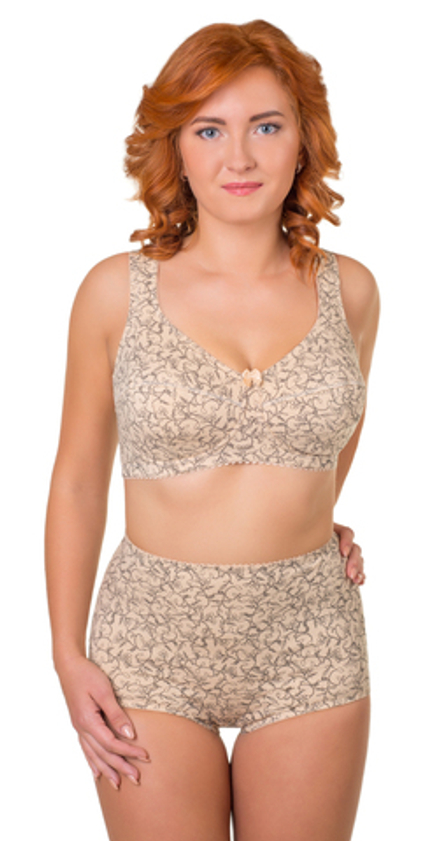 2930/C трусы "Бежевый с черным"