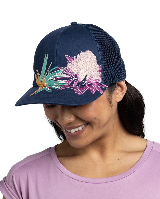 Кепка Buff Explore Trucker Cap Satry Indigo Фото 3
