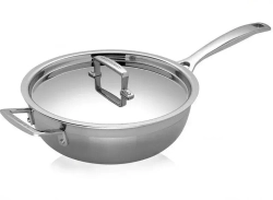 Le Creuset Сковорода 3-PLY Saute 24 см с крышкой