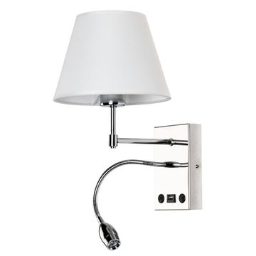 Бра 1*E27+3W 3000K A2581AP-2CC хром Elba Arte Lamp
