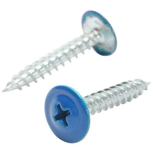 Саморез прессшайба острый 4,2х19 RAL-5005 синяя