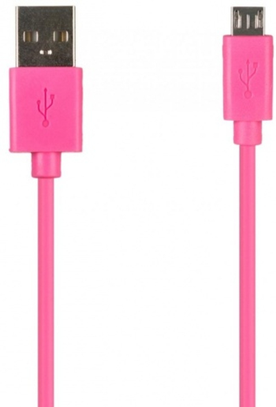 Кабель Belkin USB-microUSB (F2CU012) розовый