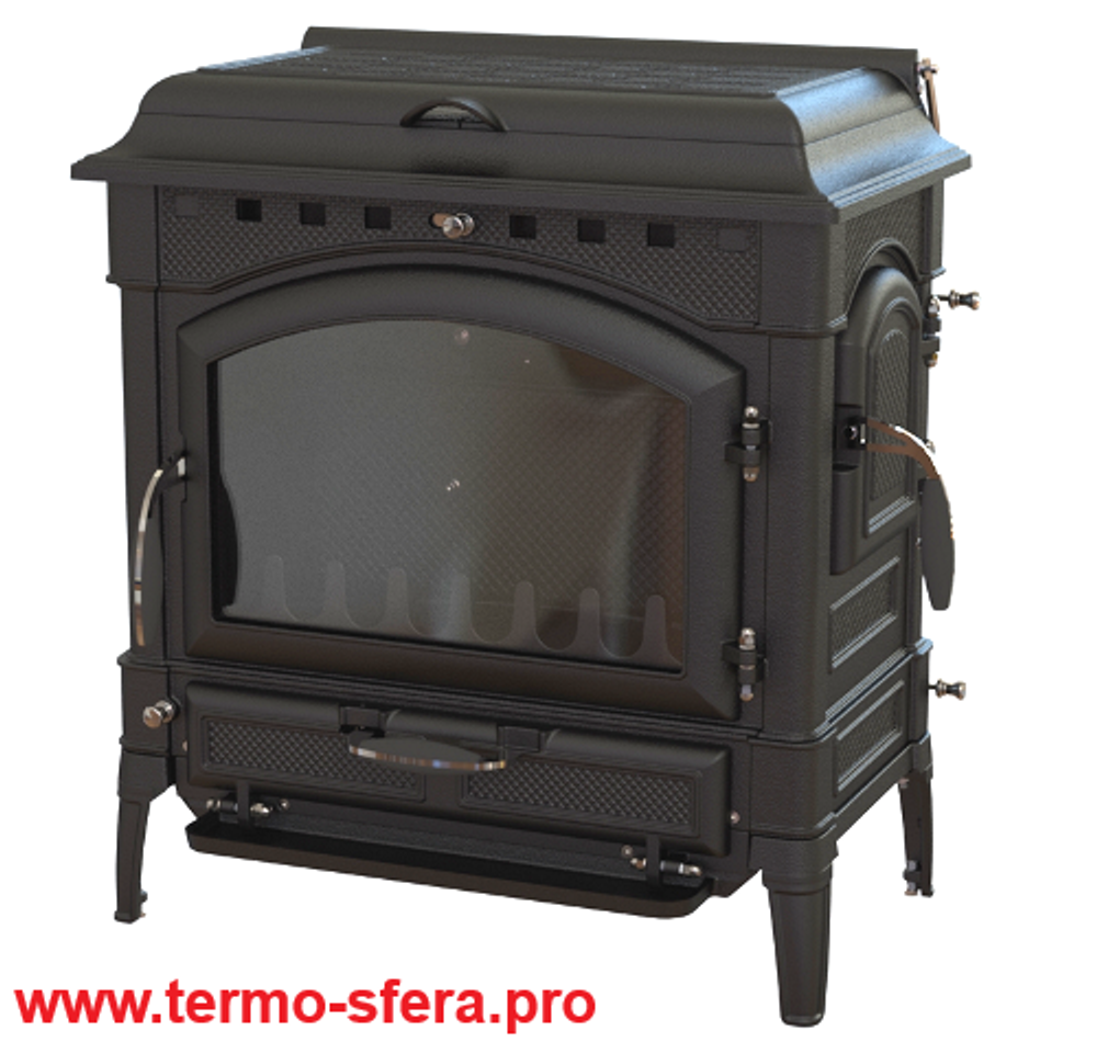 Чугунная печь камин Jazz II 12 кВт