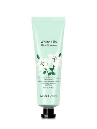 Крем для рук с ароматом белой лилии MEDI FLOWER White Lily Hand Cream, 50 g