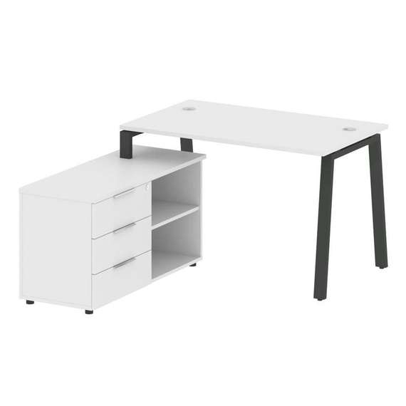 Метал Систем Рабочая станция с тумбой на А-образном м/к БА.РС-СТС-2.2 (L)