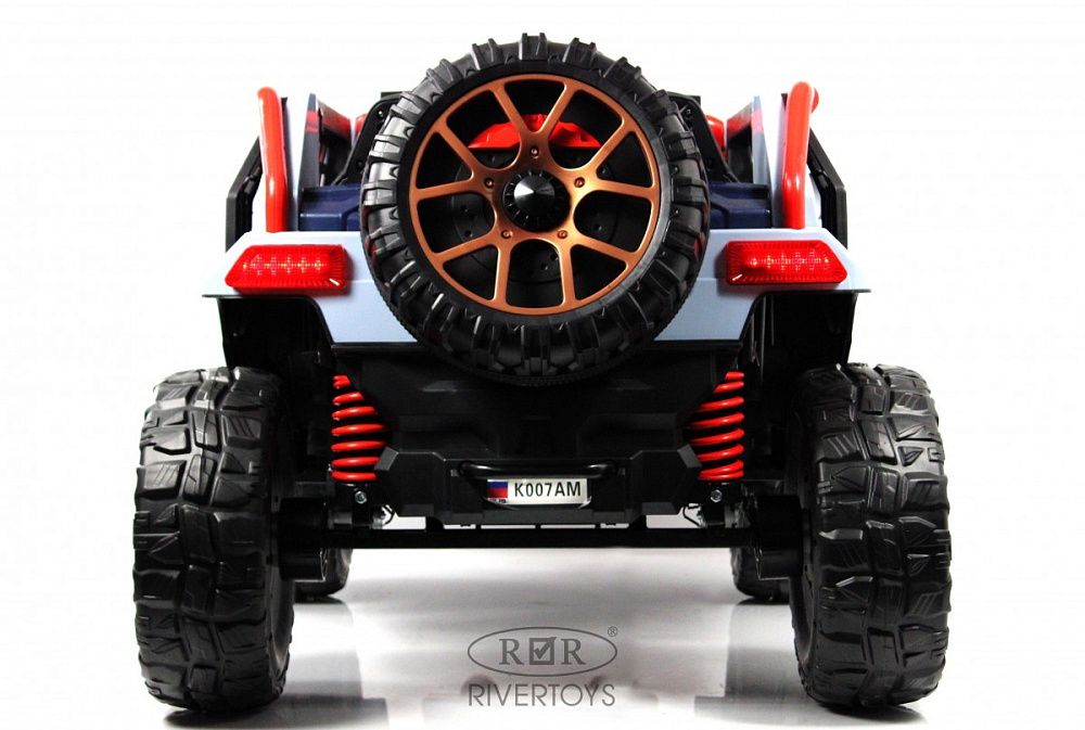 Детский электромобиль RiverToys K007AM синий