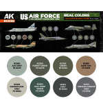 Набор красок AK Interactive Real Colors - US Air Force & ANG Aircraft Colors 1960s-1980s