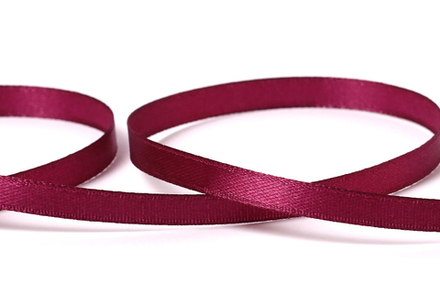 Лента атласная, 6 мм, №030 т.борд.