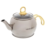 Чайник двойной турецкий 1,2+2л «Vicalina» серебрянный VL-AA02G