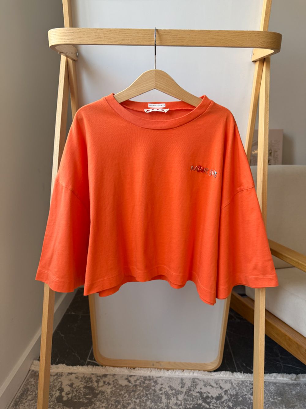 Хлопковая футболка Marni, 152