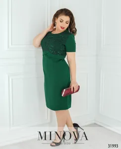 Платье 354-зеленый Minova