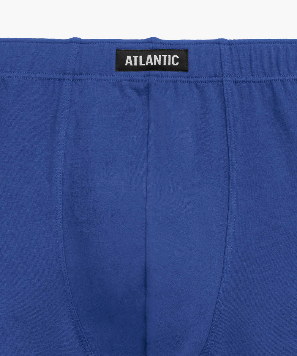 Мужские трусы шорты Atlantic, набор из 3 шт., хлопок, темно-синие + серые + темно-голубые, 3MH-195