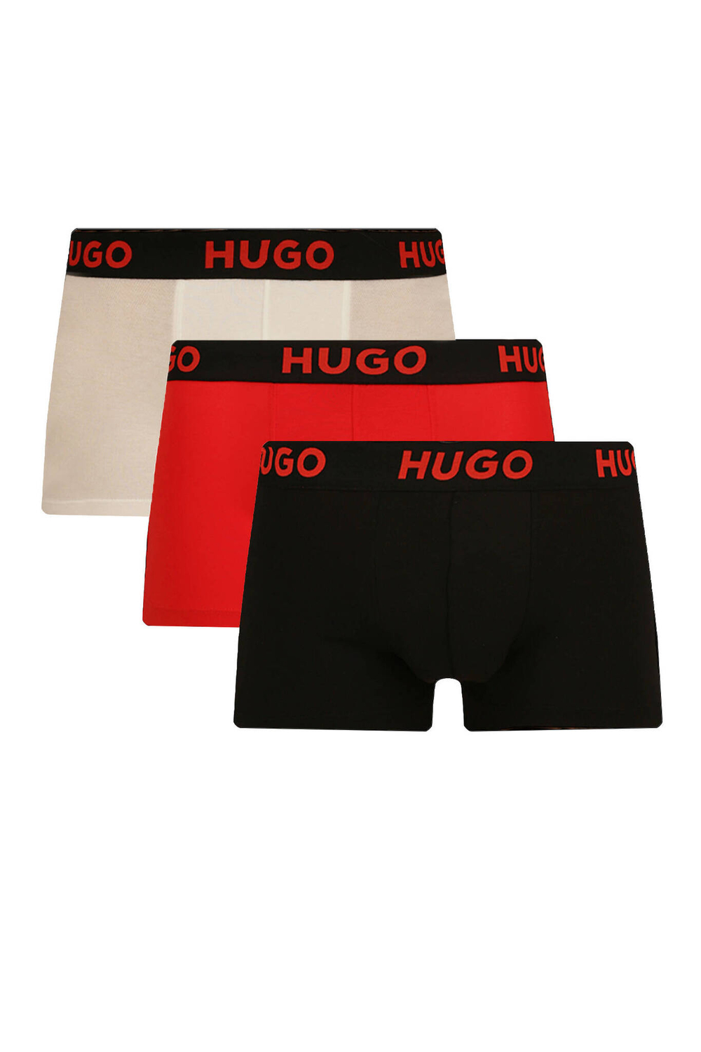 Трусики-боксеры 3шт. TRUNK TRIPLET NEBULA Hugo Bodywear - белый(50496723)