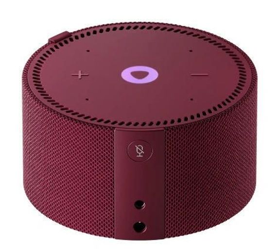 Умная колонка Яндекс Станция Мини 2 с часами, Красный гранат