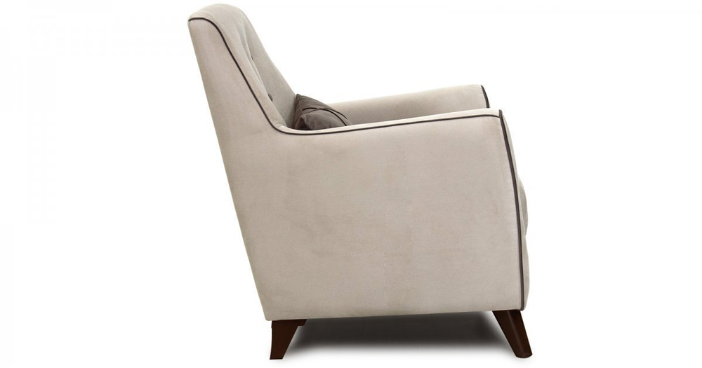 Кресло Френсис велюр серо-бежевый