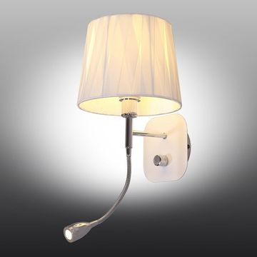 Бра настенное OML-62501-02 хром/белый Correto Omnilux