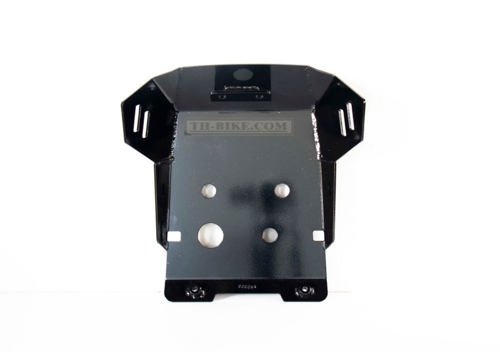 Skid Plate for Honda CRF300Rally (2021-UP). Aluminium, 4mm. Black (Gloss)