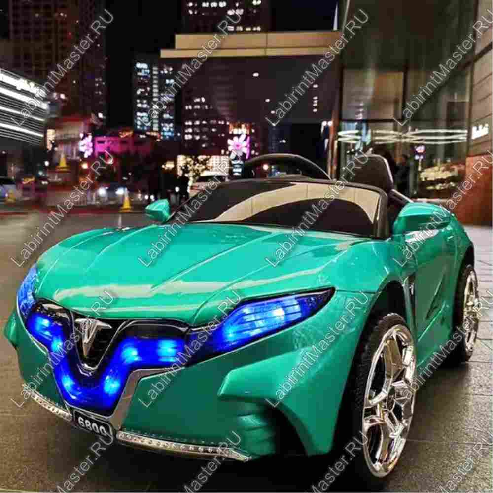 Детский электромобиль "Tesla" зелёный