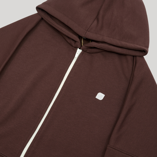 Zip-Up Hoodie LOGO French Roast