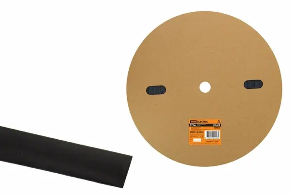 Трубка ТУТнг 20/10 чёрная (100 м/ролл) TDM SQ0518-0056