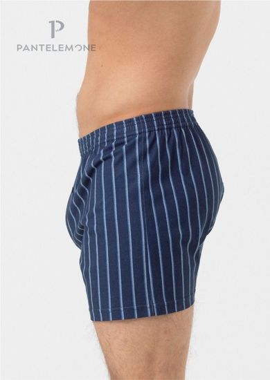 Трусы мужские семейные для больших мужчин Pantelemone PMBB-420, полоса темно-синяя