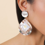 Серьги Nature Bijoux, San Lazzaro, с перламутровой мозайкой, NB25.2-12-90293 (серый)