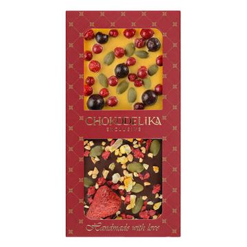 Шоколад двойной "Облепиха плюс клубника", 70 гр.