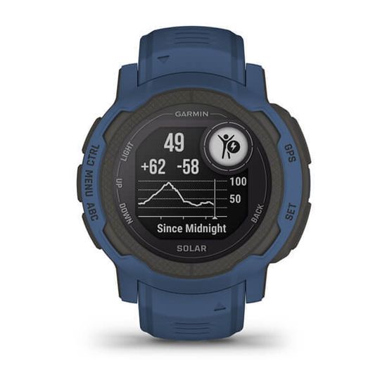 Спортивные прочные часы Garmin Instinct 2, Solar, Tidal Blue, 010-02627-06