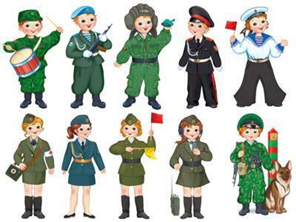 Комплект украшений на скотче "Защитники Родины" двухсторонние, 10 видов в комплекте КС-17275 (Сфера)