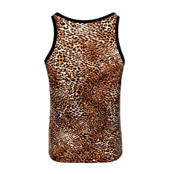 Мужская майка с леопардовым принтом Romeo Rossi RR9098-1