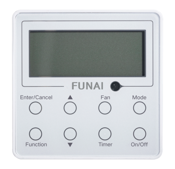 Проводной пульт управления RWG-04 для сплит-систем DAIJIN, сплит-систем с функцией теплового насоса ONSEN и внутренних блоков настенного типа DAIJIN мульти сплит-систем KIRIGAMI