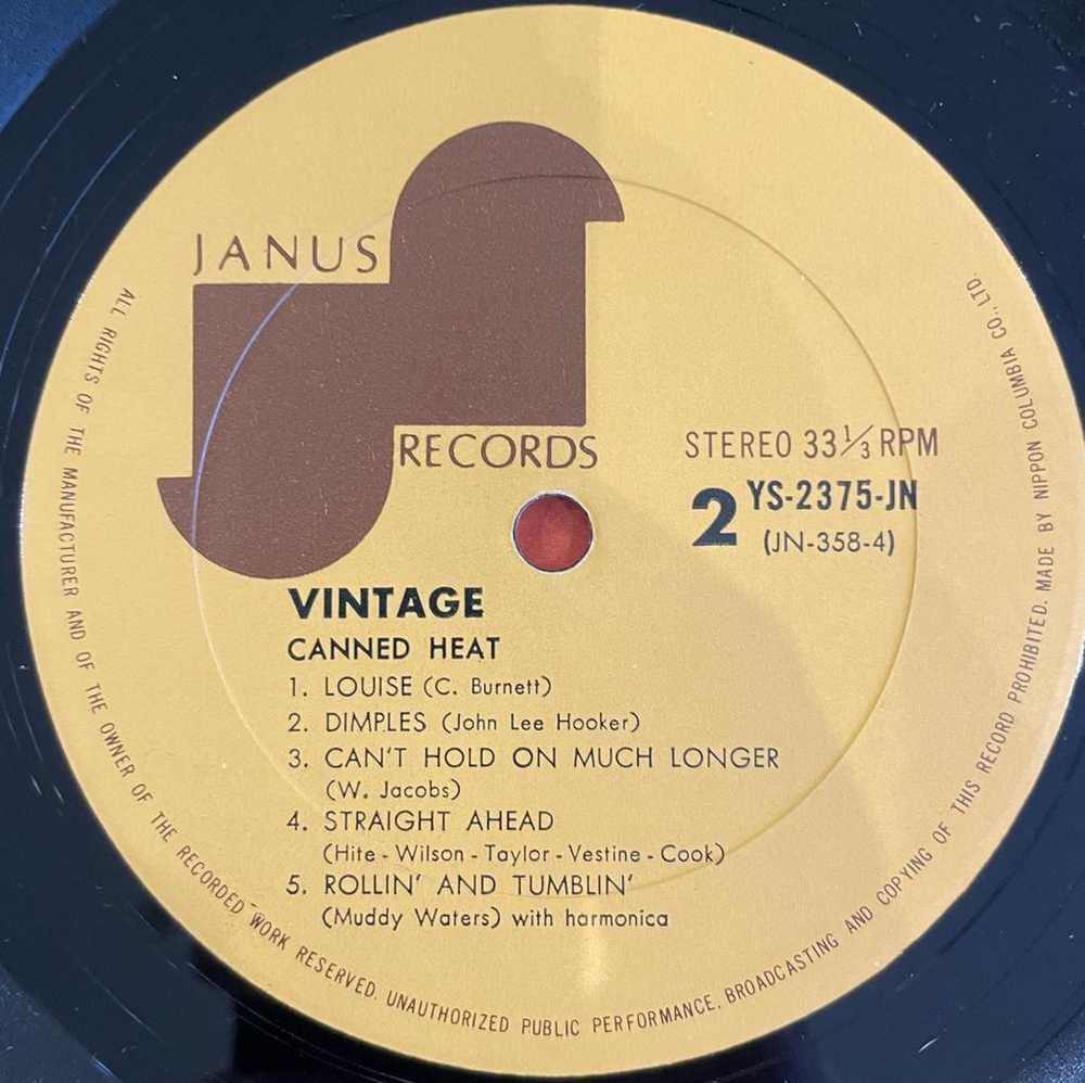 Canned Heat - Vintage (Япония 1970г.)
