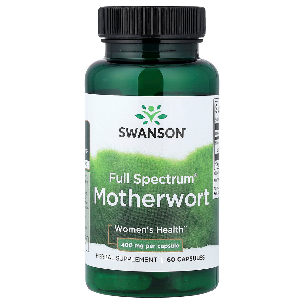 Swanson, Full Spectrum®, пустырник, 400 мг, 60 капсул