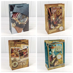 Пакет подарочный 20х30х10см "Мужской" глянцевый (Микс)