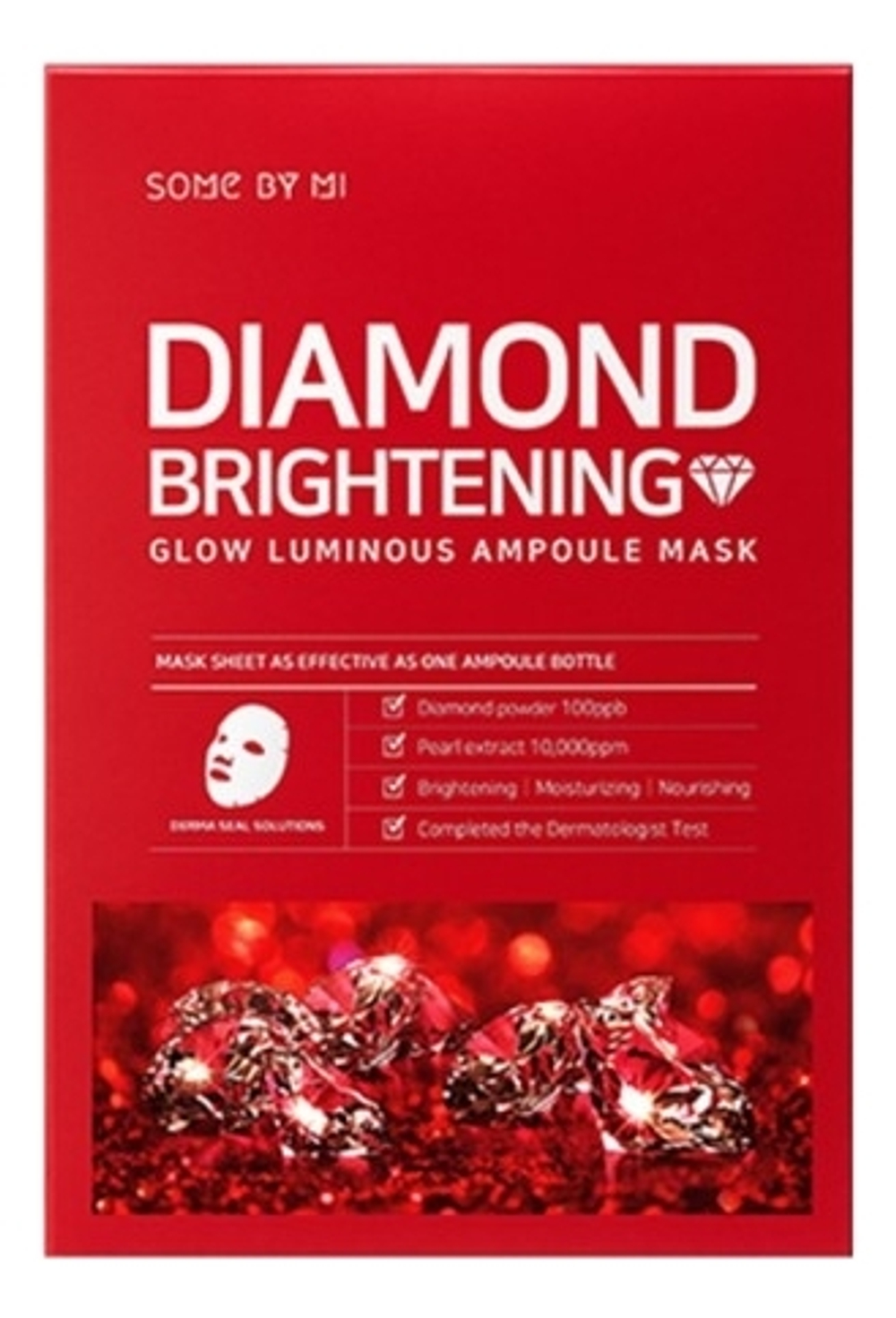 Some By Mi Маска для лица тканевая - Diamond brightening glow luminous ampoule, 25г
