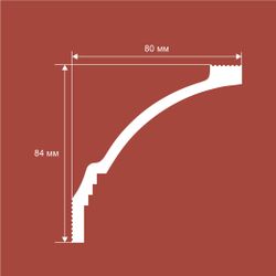 Карниз Ecopolymer, 84x80 мм