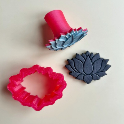 Штамп с вырубкой «Лотос»