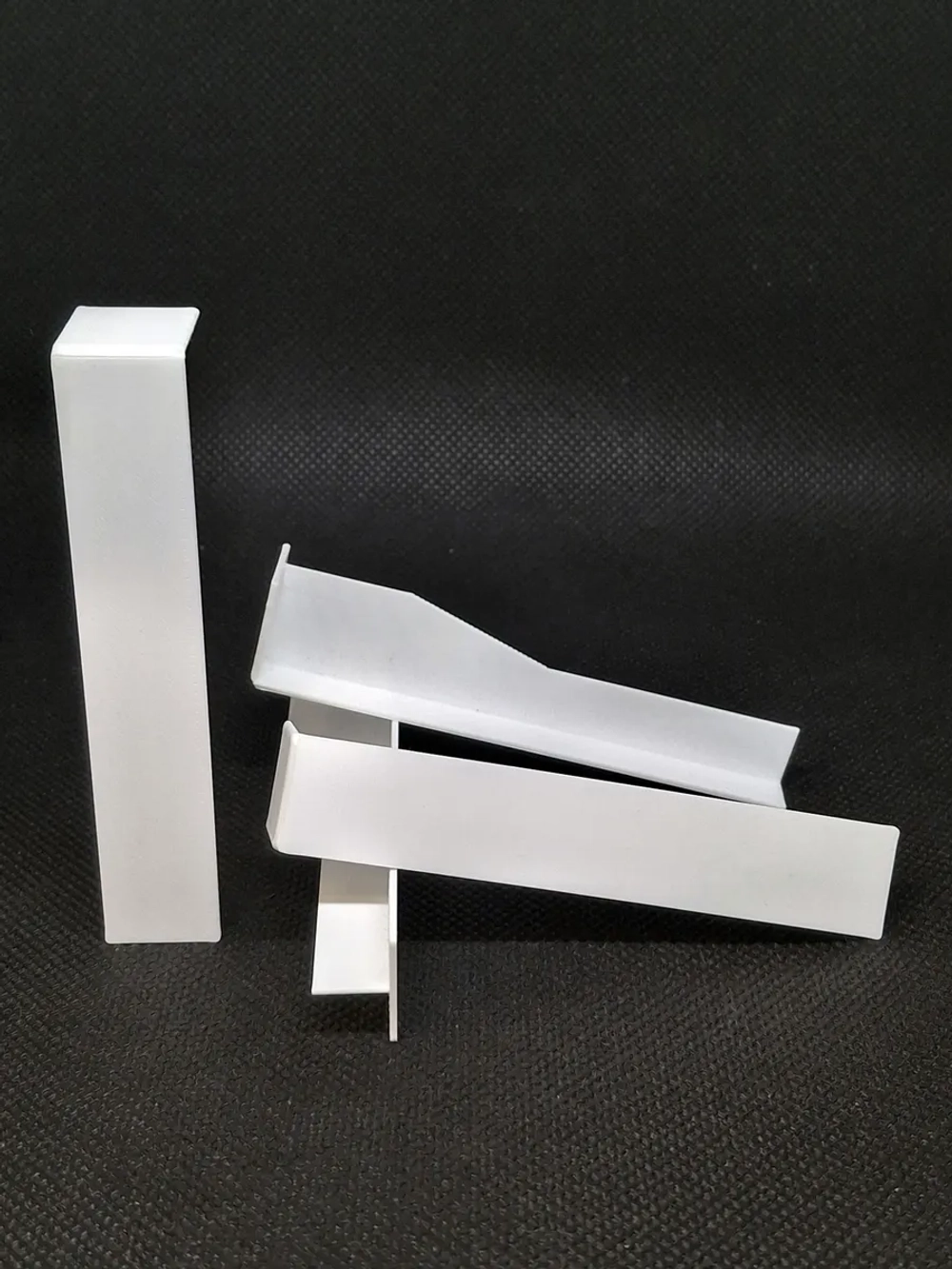 Соединитель для плинтуса 58x10 мм, стык пластиковый - 4 шт.