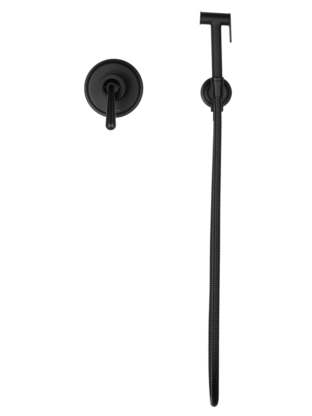 Смеситель с гигиеническим душем встраиваемый WONZON & WOGHAND STEAM, Черный матовый (WW- 88849008-MB)