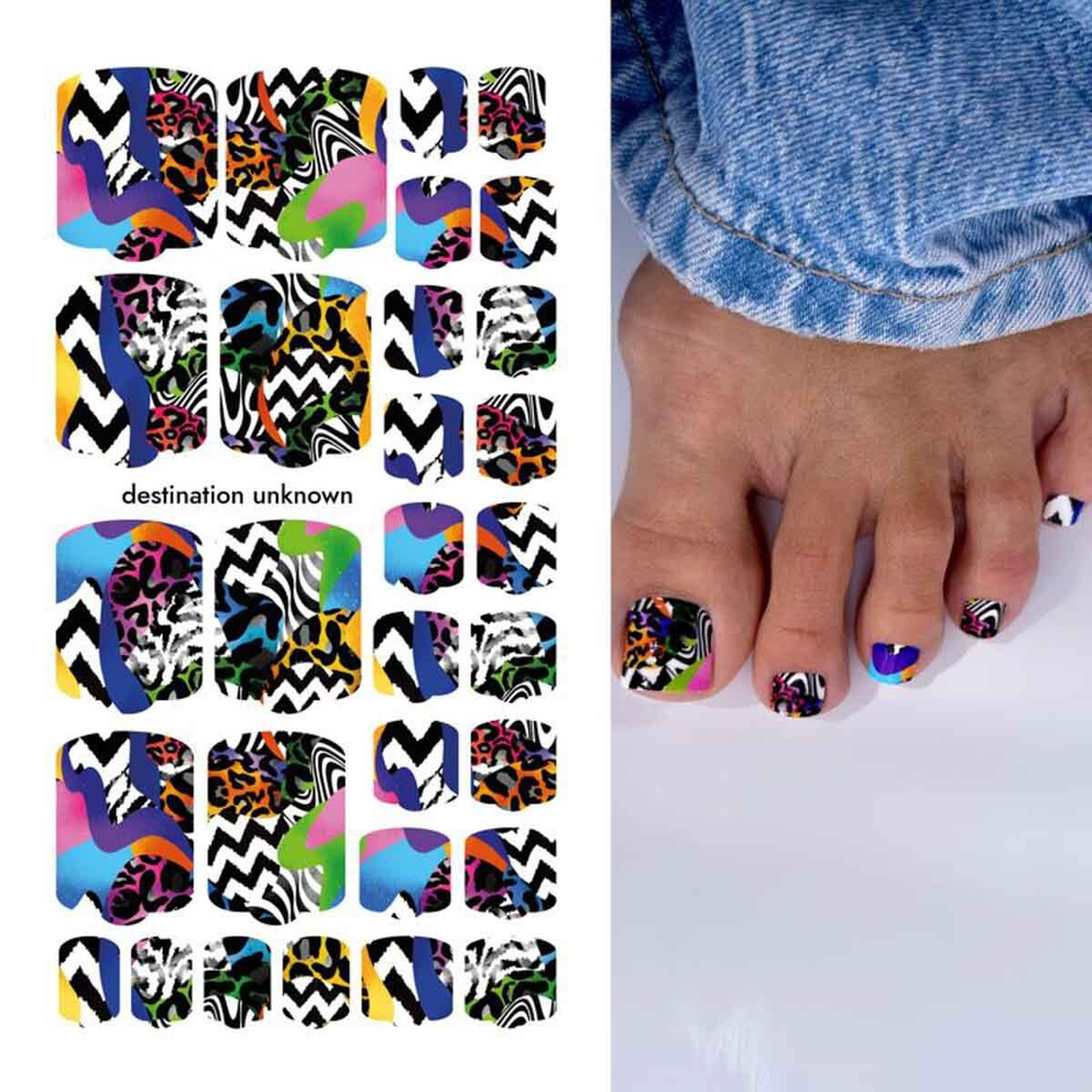 Плёнки для педикюра by provocative nails destination unkown